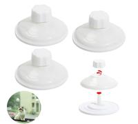 UtySty Lot de 4 supports à ventouse de rechange pour fenêtre de lit pour chat avec vis d'ancrage, perchoir de fenêtre sans fil pour chat, hamac de fenêtre, hamac, siège en feutre, lit de voiture