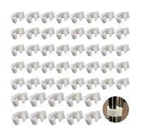 UtySty Lot de 50 Clips de Fixation pour Cage de Chat - Boucle de Verrouillage détachable - pour Assemblage à Faire soi-même - pour Chaton, Chiot, Poulet, caille, Pigeon, Chien, Lapin, Cage de Portail