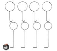 UtySty Lot de 8 crochets de levage en acier inoxydable pour bonde de douche, extracteur de cheveux pour baignoire, filtre de vidange d'évier en maille, grille de vidange pour salle de bain, buanderie