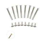 UtySty Lot de 8 rivets pliants pour réparation d'écrous et clous - 35 mm - Ventilateurs à main - Tige rotative centrale de rechange pour bricolage - Accessoires pour éventails pliables en papier de