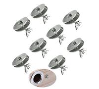 UtySty Lot de 8 vis de fixation pour cage à oiseaux avec rondelle et écrous de retenue pour nidification d'oiseaux, nichoir à oiseaux suspendu, boîte d'élevage pour perroquets, perchoirs