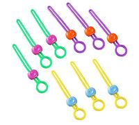 UtySty Lot de 9 pinces à sachets alimentaires avec crochet de suspension à dégagement rapide pour sacs à pain - Pour chips de pommes de terre, sacs à collation, céréales, emballage respectueux de