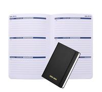 UtyTrees Planning 2023-2024 - Agenda journalier hebdomadaire, mensuel 2023-2024 de juillet 2023 à décembre 2024, planificateur sur 18 mois, 13,2 x 19,1 cm, papier épais, noir