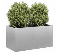UU NEW*Bac à fleurs/ Jardinière - 80x40x40 cm acier galvanisé CHY3357966