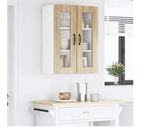 UU*TOP Placard mural de cuisine - moderne Armoire suspendue - avec porte - Chêne Sonoma 60x31x80 cm - CC1006