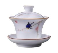 UUBLKH Lot de 2 tasses à thé chinoises Tenmoku 141,7 g, bol Jianzhan coloré, tasses de lotus Tenmoku, ensemble de tasses à thé en céramique Kungfu chinois, décoration de Noël, cadeau du Nouvel An(A)