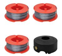 UUBOXS Bobine de fil rechange pour Bosch ART 23/26/30 Combitrim Easytrim Coupe-Bordure,Bobine per tagliabordi in Nylon pour Bosch F016800175 (3 Bobines + 1 Capuchon)