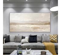 UUDEZO Tableau abstrait encadré sur toile, idéal pour une décoration murale moderne dans les salons et les chambres (85 x 175 cm / (34 x 69 pouces) / avec cadre)
