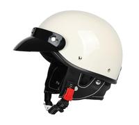 Uueybsg Casque Moto Vintage Casque Jet Demi-Casque de Moto Casque Bol Homologué ECE Casque Semi-Ouvert Rétro Casque Scooter Cruiser Casque de Cyclomoteur Electrique pour Adulte Homme Femme