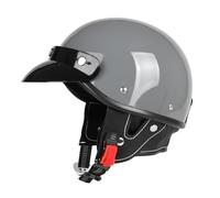 Uueybsg Casque Moto Vintage Casque Jet Demi-Casque de Moto Casque Bol Homologué ECE Casque Semi-Ouvert Rétro Casque Scooter Cruiser Casque de Cyclomoteur Electrique pour Adulte Homme Femme