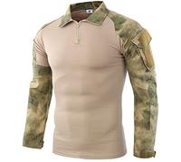 Uugood Chemise de Combat Militaire Tactique Camouflage pour la Chasse et la Randonnée Airsoft Paintball