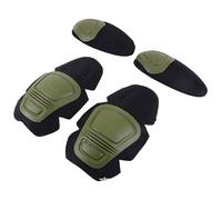 Uugood Genouillere Sport Sets de Protection Tactique Genouillères Militaire Accessoires Tactique Protections Genouillères Coudières de Combat pour Airsoft CS Chasse Paintball, Vert