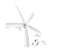 UUMFP Ventilateur Plafond, ventilateur d'économie d'énergie en plastique de 35 po sans éclairage, ventilateur de plafond à hélice avec 5 pales et télécommande pratique (480CM avec télécommande)