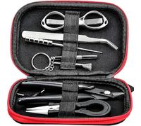 Uumllof Coil Jig Kit DIY Tool Bobine Pince Céramique,Ensemble Bobine,Pince Anti-statique,Kit d'outils de Bricolage Pince Ceramique
