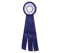 UUNPODDO First and Second Place Rosette Ribbon Badge, Winner Medal Award Trophy with Exquisite Layered Design, Blue Or Red Ribbon Badge for Science Fairs Sporting Events School Competitions (Bleue)