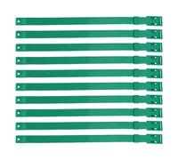 UUNPODDO Lot de 10 Colliers de chèvre réglables en PU pour Animaux de Ferme, Collier de Mouton Doux et Durable avec 23 Pouces de Longueur, marquage d'identification de Couleur pour la (Verte)