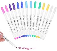 Uuq-14 Crayon A Tissus Pour Feutre Textile De Marquage, Feutre Couture Effacable, Stylo Soluble Dans L'eau Stylo Marquage Pour Feutre Pour Tissu De Traçage, 7 Colors