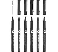 Uuq-Blackliner 0,05 Mm (Encre Permanente Indélébile - Lot De 6 Feutres - Noir