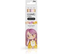 Uuq-Copic Ciao Layer & Mix « Natural Palette », Set De Marqueurs De 3 Couleurs Différentes, Marqueur De Mise En Page Avec Une Pointe De Largeur Moyenne Et Une Pointe De Brosse.