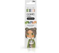 Uuq-Copic Ciao Layer & Mix « Natural Palette », Set De Marqueurs De 3 Couleurs Différentes, Marqueur De Mise En Page Avec Une Pointe Moyenne Et Une Pointe Brosse.