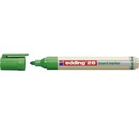 Uuq-Edding 28 Ecoline Marqueur Pour Tableaux Blancs - Vert - 1 Stylo - Pointe Ronde 1,5-3 Mm - Feutre Effaçable - Pour Tableaux Blanc, Magnétique, Mémo Et Chevalet De Conférence - Rechargeable