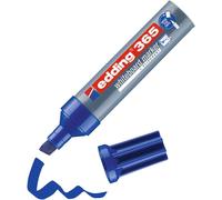 Uuq-Edding 365 Marqueur Pour Tableaux Blancs - Bleu - 1 Stylo - Pointe Biseautée 2-7 Mm - Pour Tableau Blanc, Verre, Ardoise, Chevalet - S'efface À Sec Sans Laisser De Trace, Ne Sèche Pas