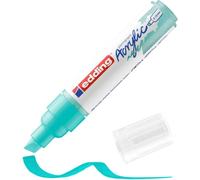 Uuq-Edding 5000 Grand Marqueur Acrylique - Turquoise - 1 Marqueur Acrylique Imperméable - Pointe Biseautée 5-10 Mm
