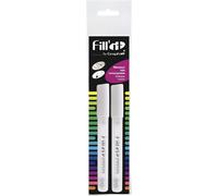 Uuq-Graphit Fill¿It Blister De 2 Marqueurs Vides Pour Encres Acryliques Ou À Alcool, Peintures Acryliques, Encre De Chine, Pointe Ogive 4,5mm