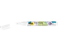 Uuq-Kreul 17817 - Triton Acrylic Marker Edge, Blanc, Pointe Biseautée Avec Épaisseur De Trait Env. 1 À 4 Mm, À Base D'eau, Marqueur Acrylique Pour Décorer Le Papier, Le Bois, La Pierre, Etc.