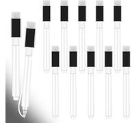 Uuq-Lot De 12 Marqueurs Magnétiques Effaçables À Sec À Pointe Fine En Feutre Pour Tableau Blanc Avec Gomme - Mini Marqueurs Blancs Effaçables À Sec Pour Bureau, École, Maison, Salle De Classe