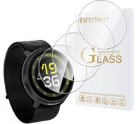 Uuq-Lot De 4 Film Protection Écran En Verre Trempé Pour Suunto Run, Ultra Résistant Dureté 9h Glass, Anti Rayures, Hd Transparent, Sans Bulles