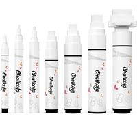 Uuq-Marqueurs Blancs Pour Tableau Noir - Marqueur Effaçable Pour Tableau, Panneaux, Fenêtres, Verre Pack Varié - Stylos À Encre Fins Et Jumbo (1mm, 3mm, 6mm, 8mm, 10mm, 15mm, 30mm)
