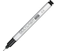 Uuq-Multiliner Sp 0,3 Mm, Black, Feutre Fin En Aluminium Avec Pointe Fine Et Encre À Pigments Résistante À L'eau