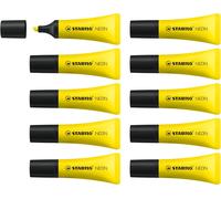 Uuq-Neon - Surligneur - Lot X 10 Surligneurs Fluo - Jaune