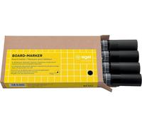 Uuq-Sigel Ba012 Lot De 4 Marqueurs Pour Tableaux En Verre / Tableaux Blancs, Effaçables, Encre ""Cap Off"", Pointes Ogives Ø 2-3 Mm, Noir