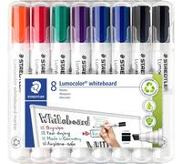 Uuq-Staedtler 351 B Marqueur Pour Tableau Blanc Lumocolor 351 B, Pointe Biseautée Env. 2 Ou 5 Mm De Largeur, Haute Qualité Fabriqué En Allemagne, Essuyable À Sec Et Sans Laisser De Traces