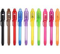 Uuq-Stylo À Encre Invisible Dernier Stylo Espion Avec Marqueur D'espion Magique À Lumière Uv (10)