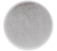 UUQ-Tapis en Fausse Fourrure Moelleux de Haute qualité - Tapis Salon - Tapis à Poils Hauts Agneau Peau de Mouton Accessoire - Peau Déco Argent Rond Ø 35 cm