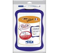 Uuq-Velleda - Ardoise Effaçable À Sec Double Face Écriture & Dessin Résistante & Pratique Effacette & Marqueur Offerts - Coloris Variés (21x31 Cm)