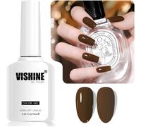 Uur-16ml Vernis Gel Semi-Permanent Caramel Coffee Color Vernis À Ongles Gel Soak Off Led Gel Polish Nail Art Designs Manicure Salon Diy At Home Couleur L393 Espresso Glow