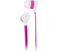 UUR-aiino - Funky Écouteurs Intra-Auriculaires Universels avec Microphone pour Smartphone iPhone/Samsung/Huawei - Blanc/Rose