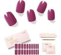 Uur-Autocollant Ongle, 20pcs Vernis Autocollant Ongles Uv,Faux Ongles Autocollants,Extra Long Finition Brillante Nail Art, Bandes D'ongles En Gel, Semi Durci Nail Stickers,Cadeau Femme,Crush