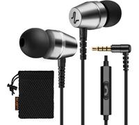 UUR-Écouteurs Intra-Auriculaires Filaires avec Microphone, Basses Profondes, Compatible avec iPhone, Samsung, Huawei, MP3, Ordinateurs Portables, Câble Renforcé, 3,5 mm Jack