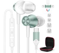 UUR-Écouteurs USB C pour iPhone 16 15 Pro Max Samsung Galaxy A55 A35 A54 A53 S23 S24,HiFi Stéréo Magnétique Ecouteurs Filaire USB C avec Micro pour Xiaomi 14 Redmi Note 13 Pro+POCO X6 Pro Pixel 7a 9