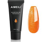 Uur-Extention Gel Pour Ongles Néon Pailleté, Builder Construction Gel 30ml Faux Ongles Quick Building Uv Led Vernis Semi Permanent - 030