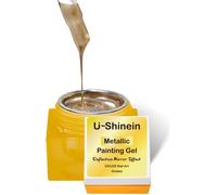 Uur-Gel De Peinture Pour Ongles, Miroir Argenté Doré, Gel De Peinture Métallique, Super Réfléchissant, Gel Uv, Noir Gris
