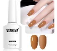 Uur-Golden Caramel Vernis Gel Semi-Permanent, 1 Pcs 16ml Soak-Off Uv Led Vernis À Ongles Gel Pour Diy Nail Art & Home Manicure, Couleur L352 Caramel Miel