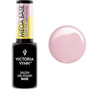 Uur-Mega Base Blink Pink Vernis Gel Hybride Uv Led Pailleté Pour Ongles Durs & Longs 8ml