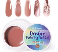 Uur-Vernis À Ongles Gel Ombré, Printemps Été Coloré, Pour Ongles Ombrés, Aura Nails, French Manucure Diy Nail Art #02 Abricot Pink