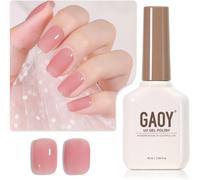 Uur-Vernis À Ongles Gel Transparent, 16 Ml Rose Gelée Bordeaux Couleur Translucide 1354 Vernis Gel À Séchage Sous Lampe Uv Pour Nail Art, Manucure Et Pédicure À La Maison, Mauve Pink